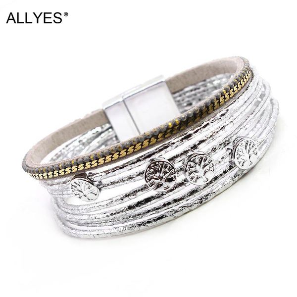 tennis allyes boho tree of life charm leather bracelet for women fashion silver color multilayer wrap bangle statement jewelry, Golden;silver
tennis allyes boho tree of life charm leather bracelet for women fashion silver color multilayer wrap bangle statement jewelry, Golden;silver