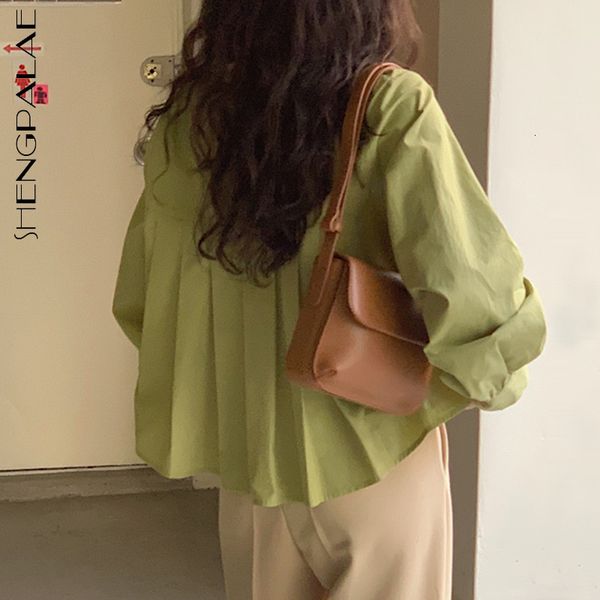 women's blouses & shirts spring fashion sweet blouse turn-down collar long sleeve puff back pleated loose shirt female fae0, White
women's blouses & shirts spring fashion sweet blouse turn-down collar long sleeve puff back pleated loose shirt female fae0, White