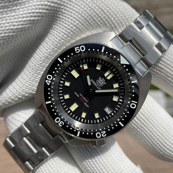 wristwatches steeldive design sd1977 style abalone dive watches japan nh35 ceramic bezel super swiss luminous 200m waterproof men's wat, Slivery;brown
wristwatches steeldive design sd1977 style abalone dive watches japan nh35 ceramic bezel super swiss luminous 200m waterproof men's wat, Slivery;brown