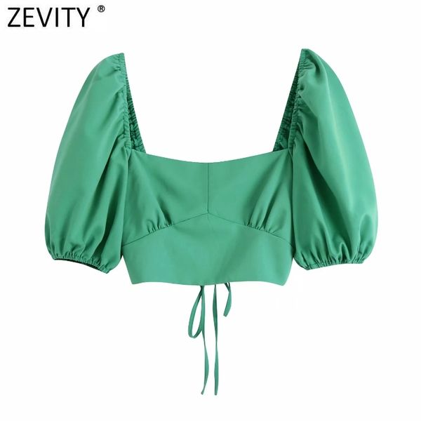 zevity women vintage square collar green short smock blouse female puff sleeve slim shirts chic backless blusas crop ls9220 210419, White
zevity women vintage square collar green short smock blouse female puff sleeve slim shirts chic backless blusas crop ls9220 210419, White