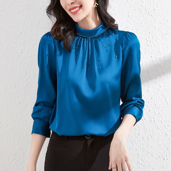 chiffon shirt women spring style all-match foreign small fashion temperament long sleeve plus size 210427, White
chiffon shirt women spring style all-match foreign small fashion temperament long sleeve plus size 210427, White