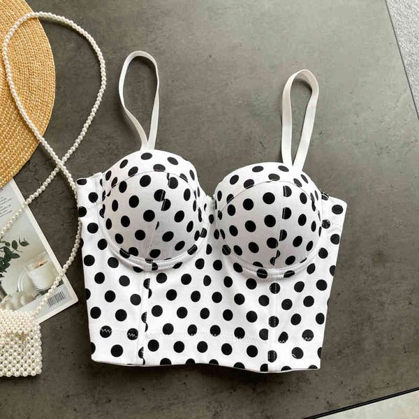women's tanks & camis women polka dot print bustier bra vintage adjustable strap push up corset streetwear club party, White
women's tanks & camis women polka dot print bustier bra vintage adjustable strap push up corset streetwear club party, White