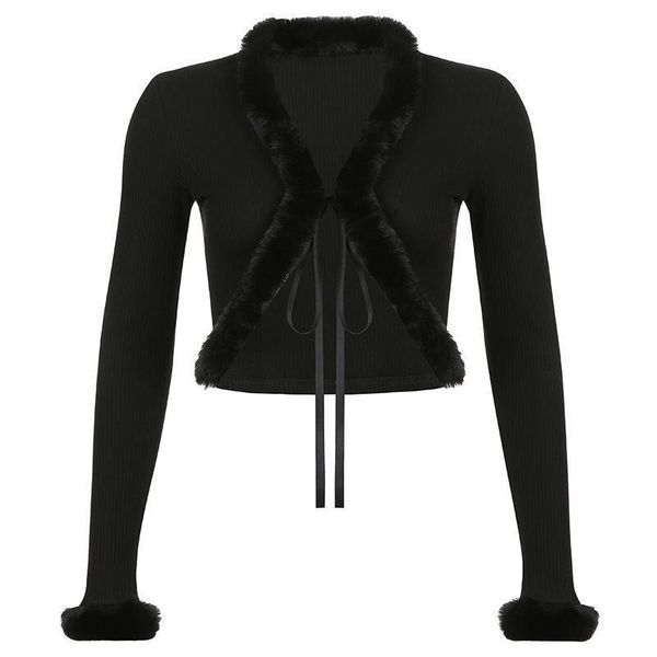 women's jackets wool stitching pit strip lace up short small coat female european spice girl navel exposed slim top, Black;brown
women's jackets wool stitching pit strip lace up short small coat female european spice girl navel exposed slim top, Black;brown