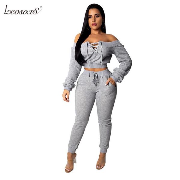 women's tracksuits solid hoodie crop eyelet band casual suit women sweat two piece set suits, Gray
women's tracksuits solid hoodie crop eyelet band casual suit women sweat two piece set suits, Gray
