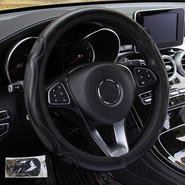 universal car steering wheel cover breathable anti slip leather covers suitable 37-38cm auto decoration
universal car steering wheel cover breathable anti slip leather covers suitable 37-38cm auto decoration