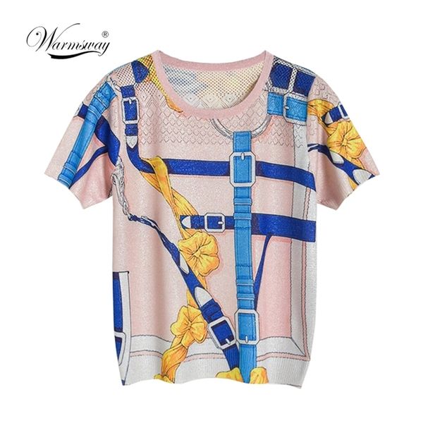 summer women short sleeve vintage knitting shiny lurex belt printing hollow-out thin sweater t-shirt b-084 210522, White
summer women short sleeve vintage knitting shiny lurex belt printing hollow-out thin sweater t-shirt b-084 210522, White