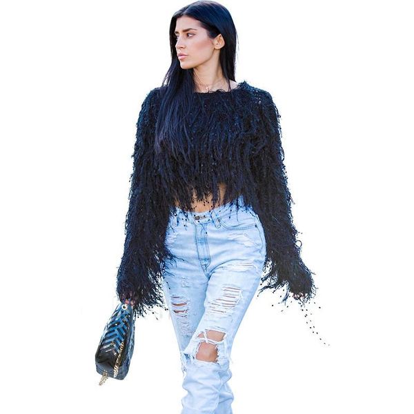 women's sweaters autumn winter long sleeve knitted tassel crop sweater women elegant o-neck pullover knitwear warm coat black ladies ju, White;black
women's sweaters autumn winter long sleeve knitted tassel crop sweater women elegant o-neck pullover knitwear warm coat black ladies ju, White;black
