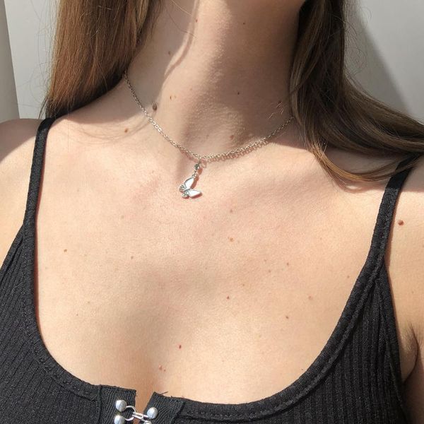 pendant necklaces 2021 est one piece zinc alloy fashion butterfly necklace choker chain clavice for women jewelry gifts, Silver
pendant necklaces 2021 est one piece zinc alloy fashion butterfly necklace choker chain clavice for women jewelry gifts, Silver