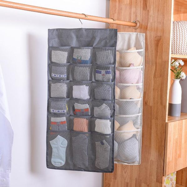 1pc hanging cloth storage bag double side underwear socks organizer 30 pockets clear hang bra hanger home boxes & bins 
1pc hanging cloth storage bag double side underwear socks organizer 30 pockets clear hang bra hanger home boxes & bins