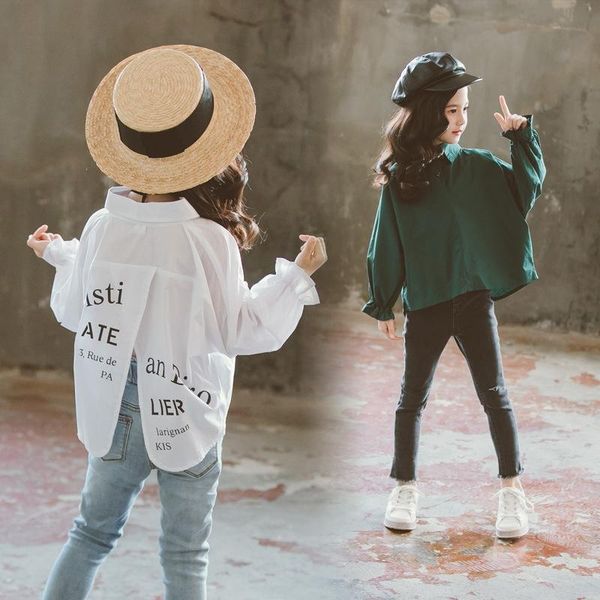 shirts girls shirt spring autumn korean tide clothes childrens white letter irregular loose blouse long sleeve, White;black
shirts girls shirt spring autumn korean tide clothes childrens white letter irregular loose blouse long sleeve, White;black