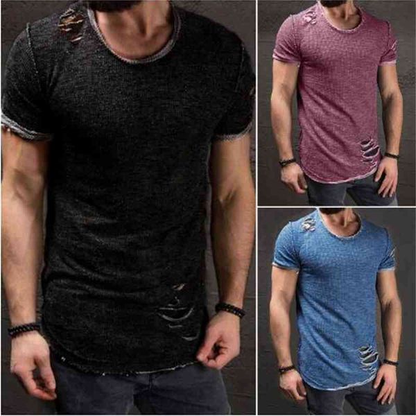 t-shirts men's ripped men slim fit muscle o-neck distressed tee hole shirt casual short sleeve frayed plus size 4xl eiae, White;black
t-shirts men's ripped men slim fit muscle o-neck distressed tee hole shirt casual short sleeve frayed plus size 4xl eiae, White;black
