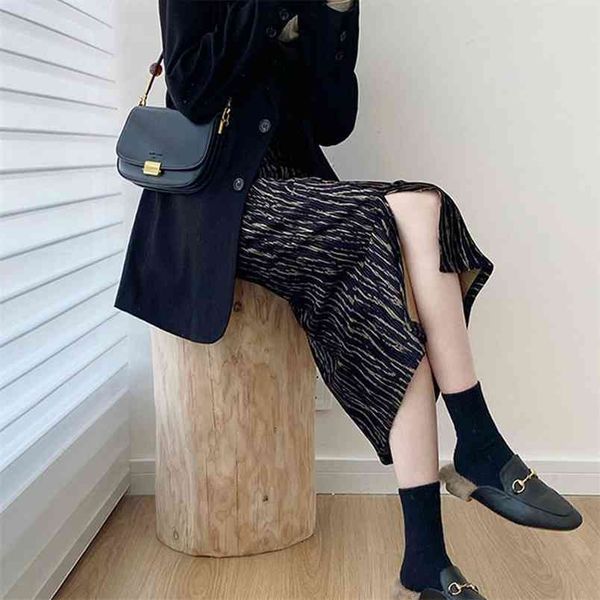 spring elastic high waist slim retro zebra pattern split all-match casual women a-line long skirt 210527, Black
spring elastic high waist slim retro zebra pattern split all-match casual women a-line long skirt 210527, Black