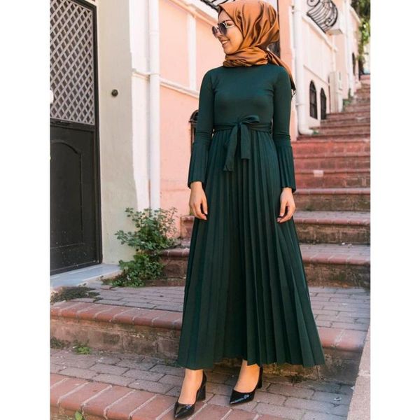 casual dresses lugentolo long women dress muslim fashion dubai abaya pleated flared sleeves high waist round neck solid womens, Black;gray
casual dresses lugentolo long women dress muslim fashion dubai abaya pleated flared sleeves high waist round neck solid womens, Black;gray