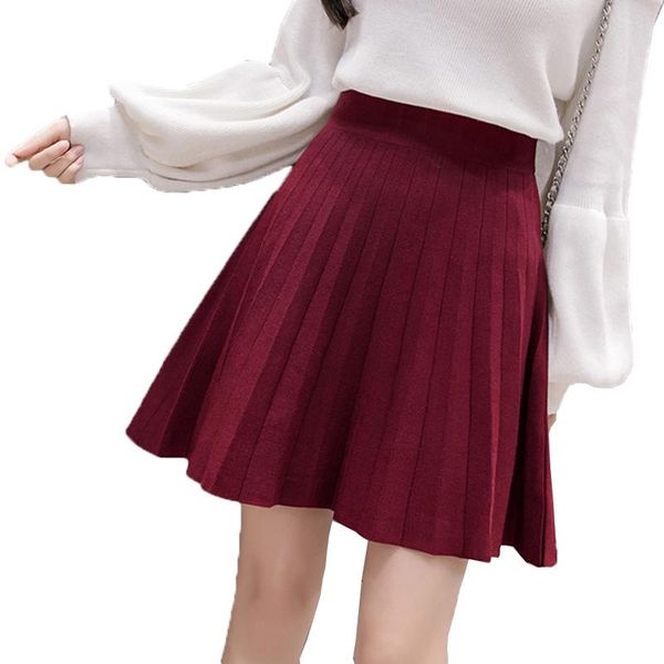 skirts 2021 autumn winter knitted warm women fashion high waist solid pleated mini skirt female black gray nw1012
skirts 2021 autumn winter knitted warm women fashion high waist solid pleated mini skirt female black gray nw1012