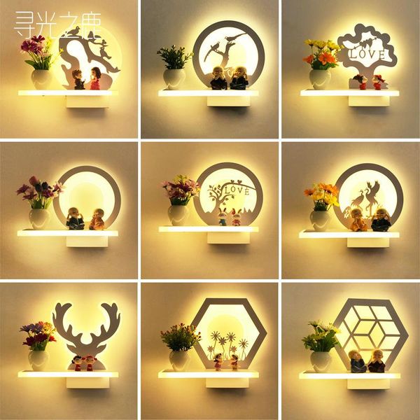 modern simple led fresh vase wall lighting aisle romantic bedroom bedside lamp balcony
modern simple led fresh vase wall lighting aisle romantic bedroom bedside lamp balcony