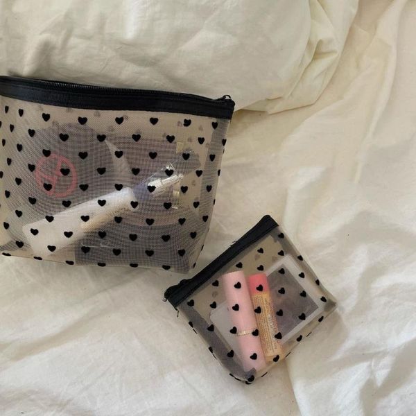 cosmetic bags & cases small black hearts bag cute lucency makeup pouch for girls high capacity portablelipstick storage travel love pattern
cosmetic bags & cases small black hearts bag cute lucency makeup pouch for girls high capacity portablelipstick storage travel love pattern