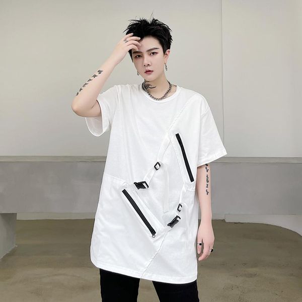 men's t-shirts urban youth fashion cross-body bag splicing design loose t-shirt hip-hop large size only beautiful short sleeves, White;black
men's t-shirts urban youth fashion cross-body bag splicing design loose t-shirt hip-hop large size only beautiful short sleeves, White;black