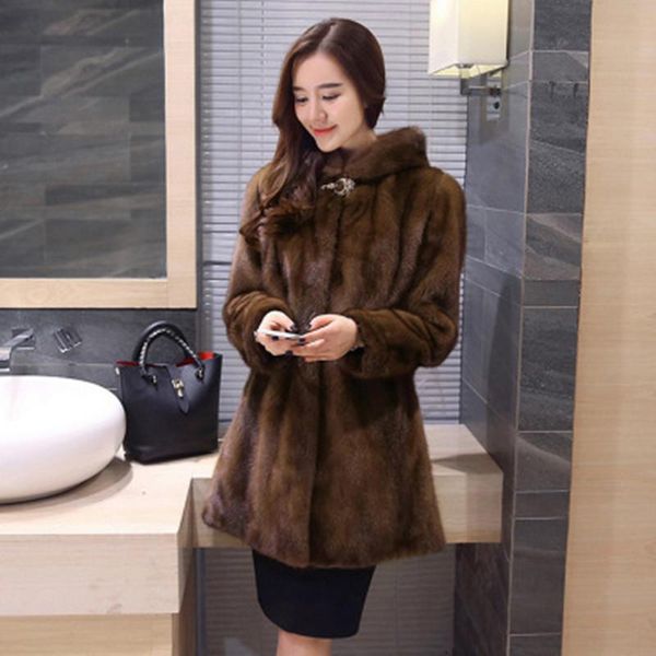 women's fur & faux slim women milk coats imitation mid-length hood large size leisure warm 6xl 7xl 8xl 9xl plus jackets xf729, Black 
women's fur & faux slim women milk coats imitation mid-length hood large size leisure warm 6xl 7xl 8xl 9xl plus jackets xf729, Black