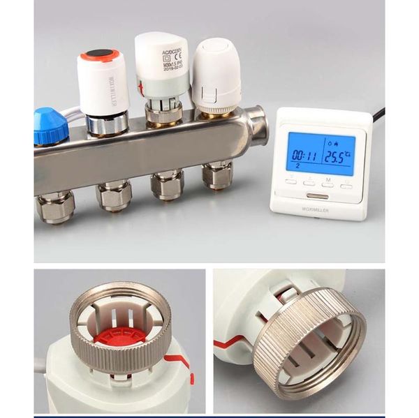 smart home control 5/10/15/20 pieces electric thermal actuator 24v 230v for under-floor heating manifold no nc normally closed open
smart home control 5/10/15/20 pieces electric thermal actuator 24v 230v for under-floor heating manifold no nc normally closed open