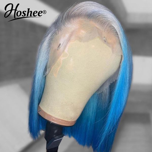 grey blue colored wigs bob wig brazilian lace part human hair for women transparent virgin closure, Black;brown
grey blue colored wigs bob wig brazilian lace part human hair for women transparent virgin closure, Black;brown