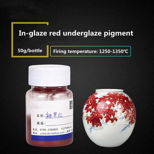 craft tools 50g underglaze crimson ceramic pigment in-glaze red high temperature jingdezhen painting coloring supplies
craft tools 50g underglaze crimson ceramic pigment in-glaze red high temperature jingdezhen painting coloring supplies