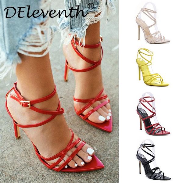 sandals big size 42,43 brand women's thin strap combination pointed toe ladies peep women, Black
sandals big size 42,43 brand women's thin strap combination pointed toe ladies peep women, Black