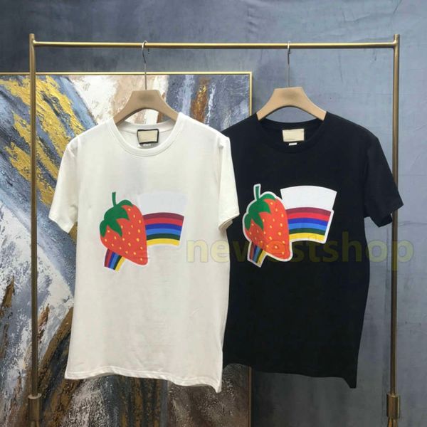 2021 new designers t shirts mens strawberry print t shirt fashion mens t shirts women cotton short sleeve rainbow tshirt leisure tee, White;black
2021 new designers t shirts mens strawberry print t shirt fashion mens t shirts women cotton short sleeve rainbow tshirt leisure tee, White;black