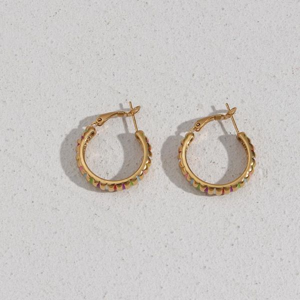 hoop & huggie trendy colorful stripe round earrings for women girls stainless steel gold plated elegant party jewelry gifts, Golden;silver
hoop & huggie trendy colorful stripe round earrings for women girls stainless steel gold plated elegant party jewelry gifts, Golden;silver