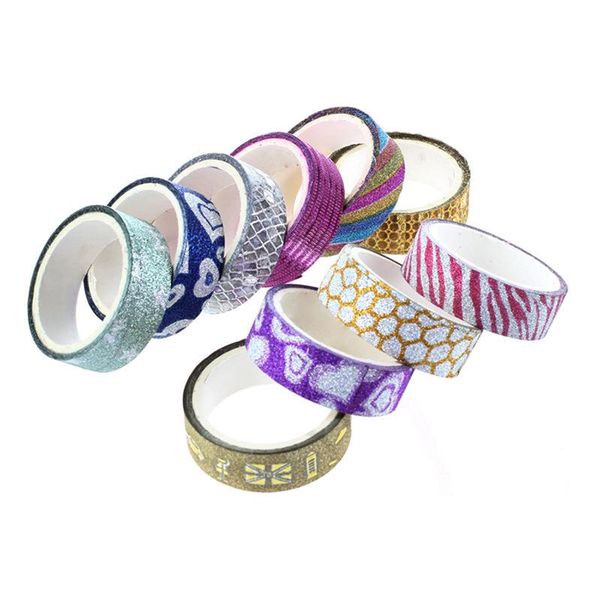 gift wrap lot 10x diy self adhesive glitter washi masking tape sticker craft decor 15mmx3m
gift wrap lot 10x diy self adhesive glitter washi masking tape sticker craft decor 15mmx3m