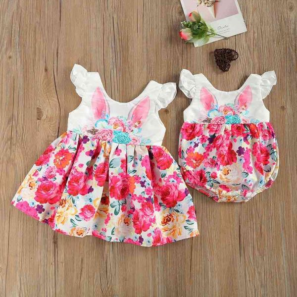 baby girl big sister litter dress romper casual clothing flower rabbit pattern fly sleeve u-shaped neck, Red;yellow
baby girl big sister litter dress romper casual clothing flower rabbit pattern fly sleeve u-shaped neck, Red;yellow