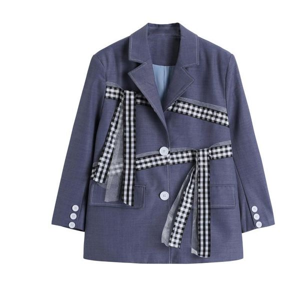 women's suits & blazers getspring splicing plaid color matching vintage jacket asymmetry fashion loose suit coats 3cbw, White;black
women's suits & blazers getspring splicing plaid color matching vintage jacket asymmetry fashion loose suit coats 3cbw, White;black