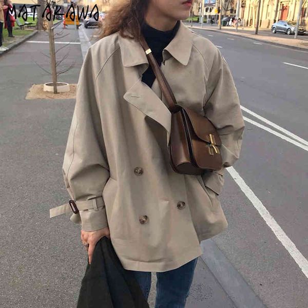 matakawa double-breasted loose tie casual long-sleeved windbreaker jacket korea autumn retro british style lapel coat 210513, Tan;black
matakawa double-breasted loose tie casual long-sleeved windbreaker jacket korea autumn retro british style lapel coat 210513, Tan;black