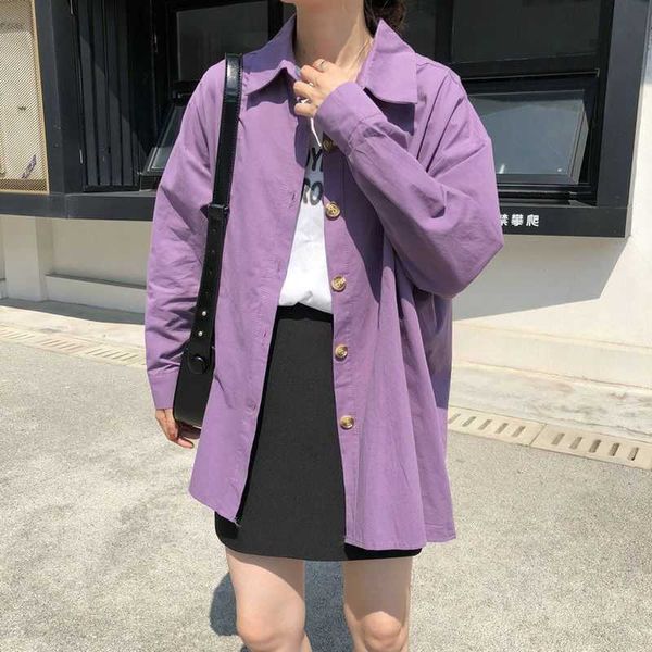 korean ss shirt loose versatile tooling retro hong kong style blouse women student purple punk cool streetwear 210526, White
korean ss shirt loose versatile tooling retro hong kong style blouse women student purple punk cool streetwear 210526, White