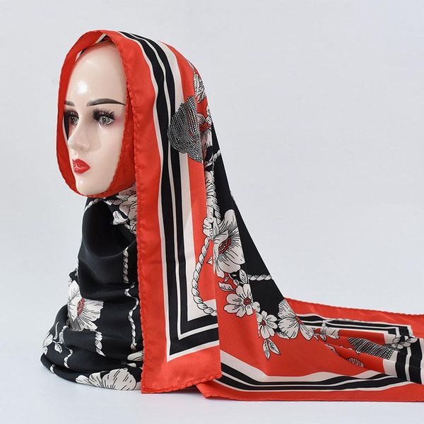 scarves printed crepe satin headscarf women's singles curly tooth square scarf malaysia sunscreen shading head gauze muffler, Blue;gray
scarves printed crepe satin headscarf women's singles curly tooth square scarf malaysia sunscreen shading head gauze muffler, Blue;gray