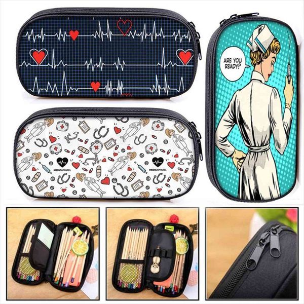 nurse doctor ecg print cosmetic bags case pencil women makeup girls school box kids stationary
nurse doctor ecg print cosmetic bags case pencil women makeup girls school box kids stationary