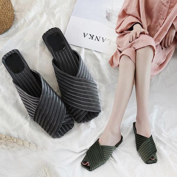 slippers women summer fashion female casual comfort solid slides women's elegant outside open toe platform flat, Black
slippers women summer fashion female casual comfort solid slides women's elegant outside open toe platform flat, Black