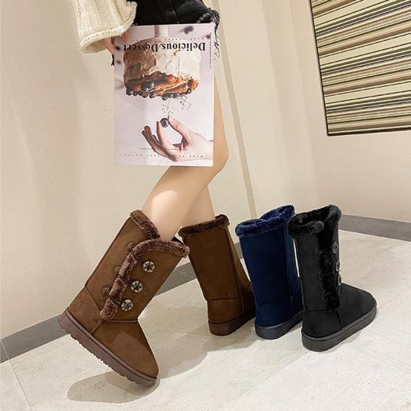 boots women 2022 winter keep warm high tube shoes woman plush button snow heels plus size 36-42 zapatillas de mujer, Black
boots women 2022 winter keep warm high tube shoes woman plush button snow heels plus size 36-42 zapatillas de mujer, Black