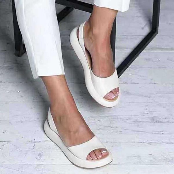 sandals 2021 women fashion party platform shoes leather soft buttom comfy ladies open toes footwear femme, Black
sandals 2021 women fashion party platform shoes leather soft buttom comfy ladies open toes footwear femme, Black