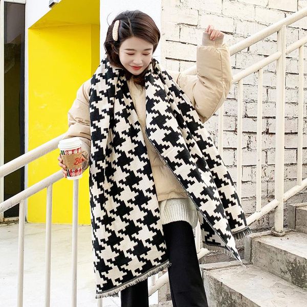 scarves houndstooth cashmere scarf women thick and shawls blanket double-sided imitation pashmina foulard neckerchief bufanda, Blue;gray
scarves houndstooth cashmere scarf women thick and shawls blanket double-sided imitation pashmina foulard neckerchief bufanda, Blue;gray