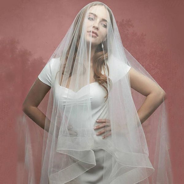 bridal veils vintage ivory chapel veil long two layers wedding with comb women costume headdress accessories, Black
bridal veils vintage ivory chapel veil long two layers wedding with comb women costume headdress accessories, Black
