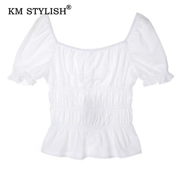 women white square neck draped puff-sleeve casual chiffon blouse female fashion short-sleeve slim women's blouses & shirts
women white square neck draped puff-sleeve casual chiffon blouse female fashion short-sleeve slim women's blouses & shirts