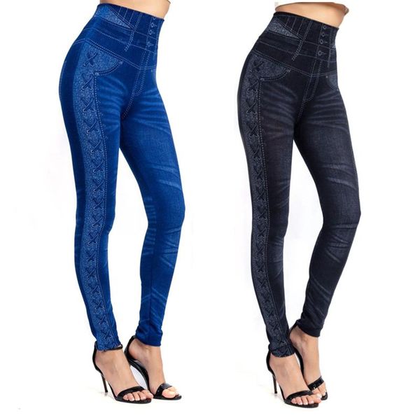 women's leggings imitation denim cropped pants tight high waist side printed rope pencil pant hip stretch trousers plus size 3xl 2021, Black
women's leggings imitation denim cropped pants tight high waist side printed rope pencil pant hip stretch trousers plus size 3xl 2021, Black