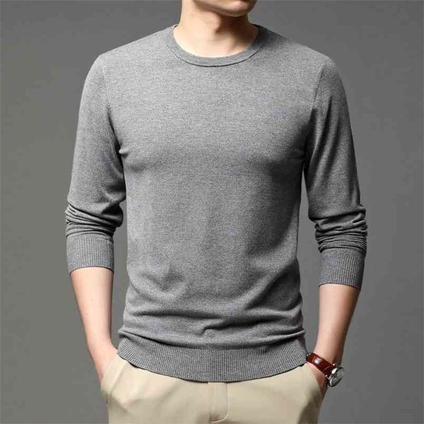 autumn men's round neck knitted pullover business casual solid color sweater bottoming shirt male brand clothes 210812, White;black
autumn men's round neck knitted pullover business casual solid color sweater bottoming shirt male brand clothes 210812, White;black