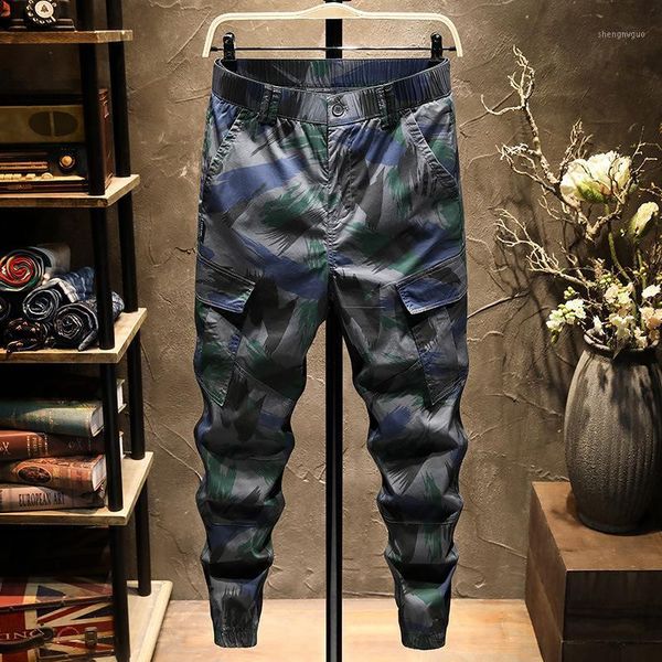 men's pants 2021 spring summer camouflage overalls casual loose elastic waist trousers tide brand wild korean youth, Black
men's pants 2021 spring summer camouflage overalls casual loose elastic waist trousers tide brand wild korean youth, Black