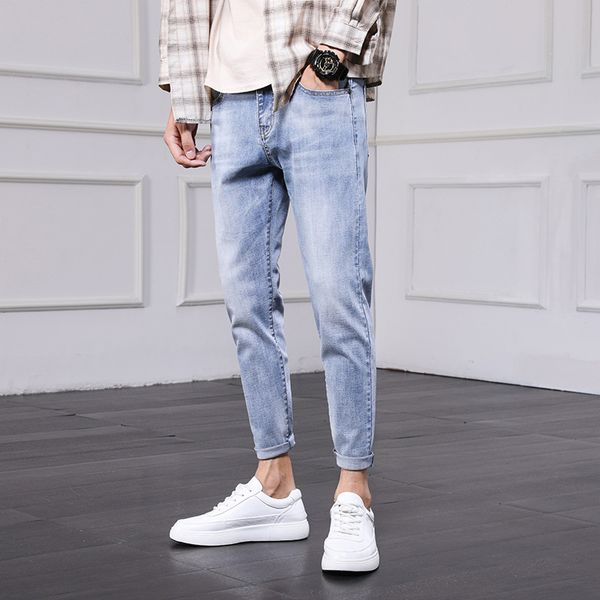 spring 2021 and autumn jeans men's nine point casual pants small leg korean trend versatile, Blue
spring 2021 and autumn jeans men's nine point casual pants small leg korean trend versatile, Blue