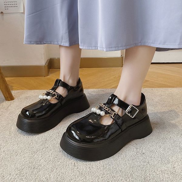 dress shoes lucyever 2021 platform mary jane women spring pearl pu leather wedges lolita heels ladies sweet gothic cosplay btwt, Black
dress shoes lucyever 2021 platform mary jane women spring pearl pu leather wedges lolita heels ladies sweet gothic cosplay btwt, Black