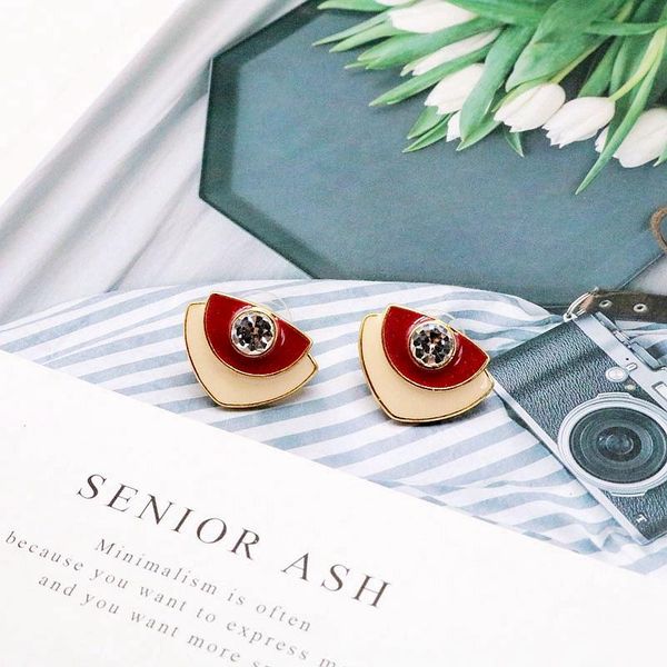 clip-on & screw back ng geometric red ivory ename mixed elegant cute earrings, Silver
clip-on & screw back ng geometric red ivory ename mixed elegant cute earrings, Silver