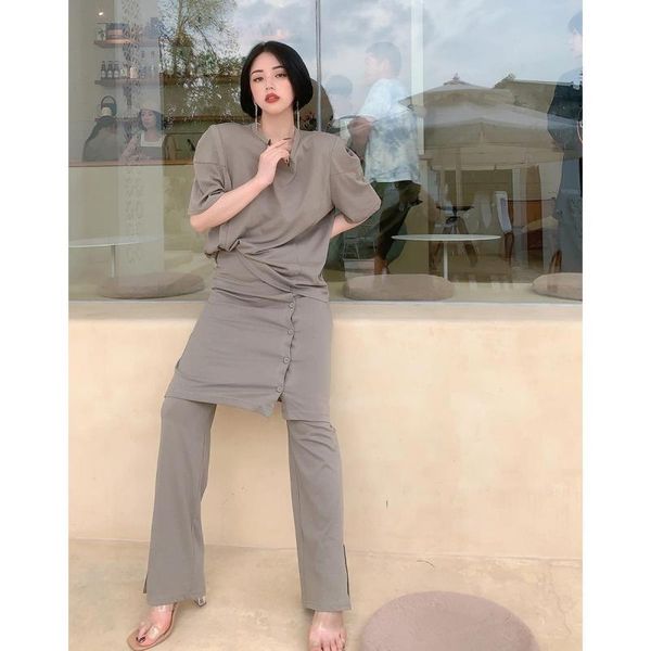 women's two piece pants getspring women sets loose casual t shirt padded shoulder long tshirt detachable elastic waist 2piece, White
women's two piece pants getspring women sets loose casual t shirt padded shoulder long tshirt detachable elastic waist 2piece, White