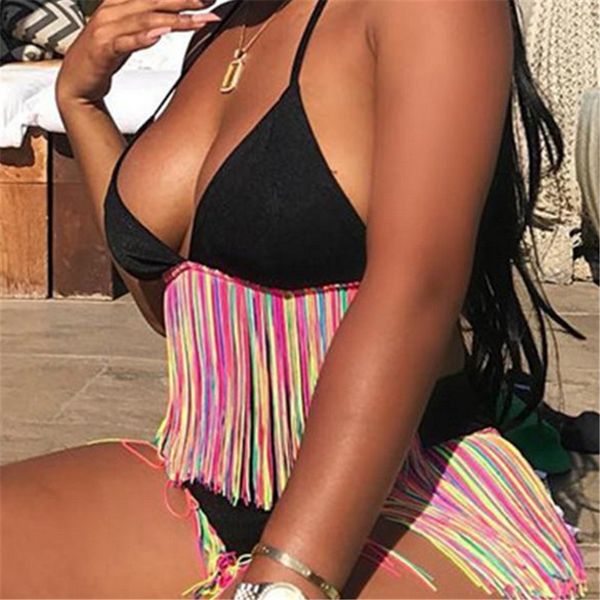 bikinis women high waist swimsuit spaghetti strap tassel fringed two-piece suits retro bathing suit plus size swimwear, White;black
bikinis women high waist swimsuit spaghetti strap tassel fringed two-piece suits retro bathing suit plus size swimwear, White;black