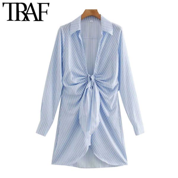 traf women chic fashion with knot striped pleated mini dress vintage long sleeve irregular female dresses mujer 210706, Black;gray
traf women chic fashion with knot striped pleated mini dress vintage long sleeve irregular female dresses mujer 210706, Black;gray
